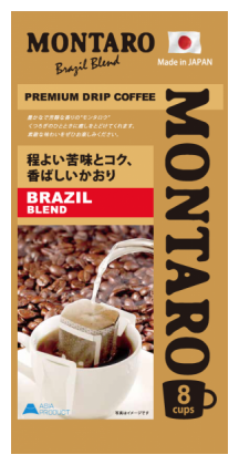 Молотый кофе MONTARO Brazil Blend, в дрип-пакетах