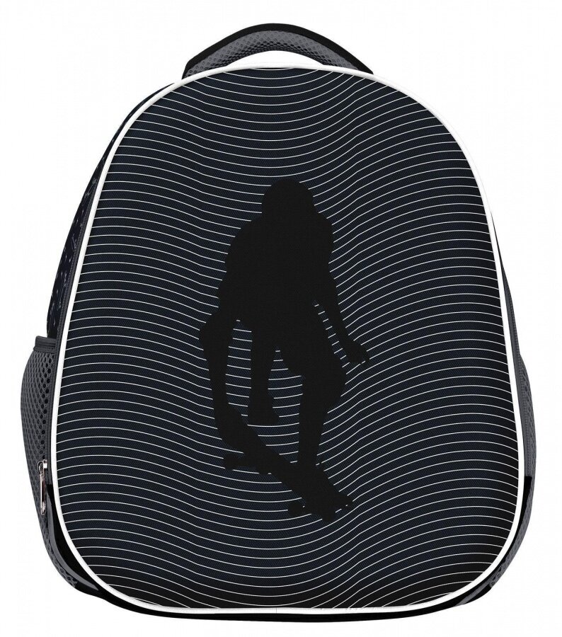 Рюкзак школьный schoolформат Ergonomic Light 2 Skate Life 21л, Черный 38х29х19см, жесткокаркасный, 2 отделения