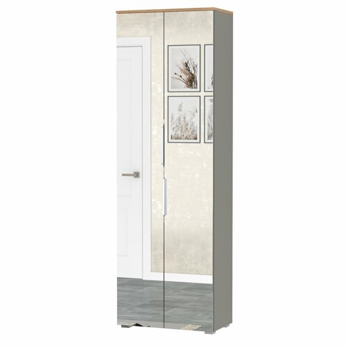 Шкаф для одежды Моби Октава 13338 цвет серый графитдуб крафт золотой 14406₽