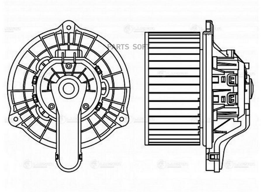 LFH 3040_вентилятор печки! тип Bosch\ Chery Tiggo 4/7/7 Pro/8 Pro/Exeed LX LUZAR / арт. LFH3040 - (1 шт)