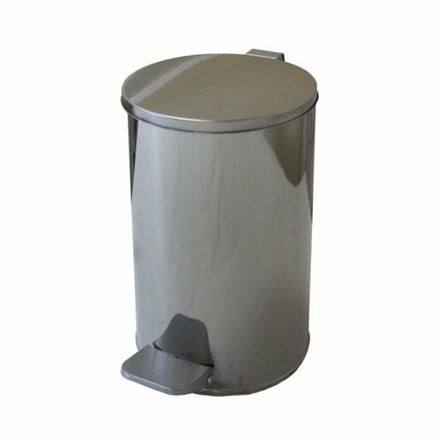 Ведро с педалью 10 литров хром 2970₽