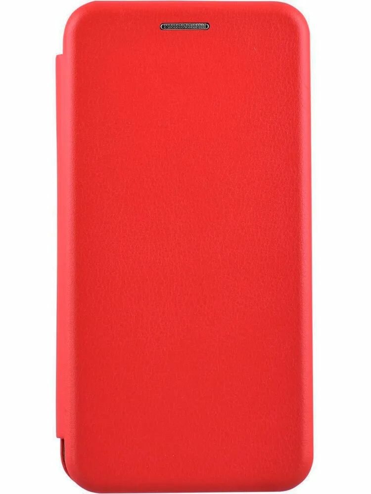 Чехол книжка для Samsung Galaxy A8 Plus (2018) красная с магнитной застежкой с визитницей