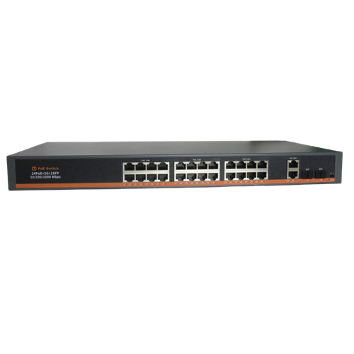 Неуправляемый коммутатор XVI SWP2024 28 портов 24PoE 2UpLink 2SFP 24860₽