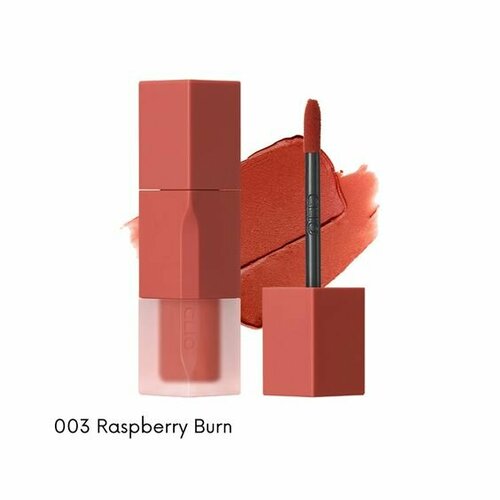 Clio матовый тинт для губ помада chiffon blur tint 003 Raspberry Burn