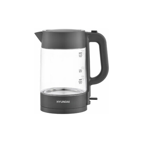 HYUNDAI Чайник электрический Hyundai HYK-G7707 17л 2200Вт графит корпус стекло 187600₽