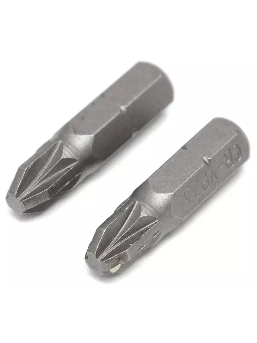 Бита крестовая магнитная PZ3x25 мм, 2 шт. — фото 1