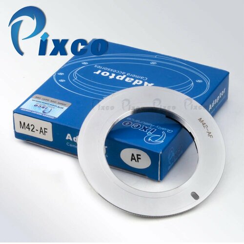 Pixco M42-For Sony Адаптер объектива серебристый 2222₽