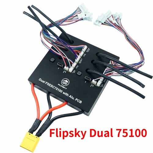 Flipsky Dual 75100 контроллер скорости для электротранспорта, Черный