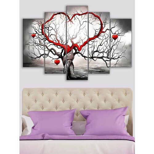 Модульная картина Дерево любви DKS040 1640₽