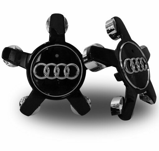 Заглушка диска Ауди/Колпачок для диска AUDI, звезда 135/57мм 4F0 601 165 N/черный