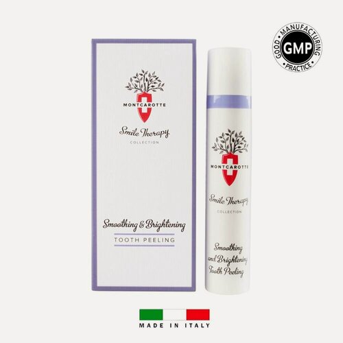 Изображение товара Зубная паста Гель-пилинг Монткаротт для выравнивания цвета и придания блеска зубам, Montcarotte, Италия