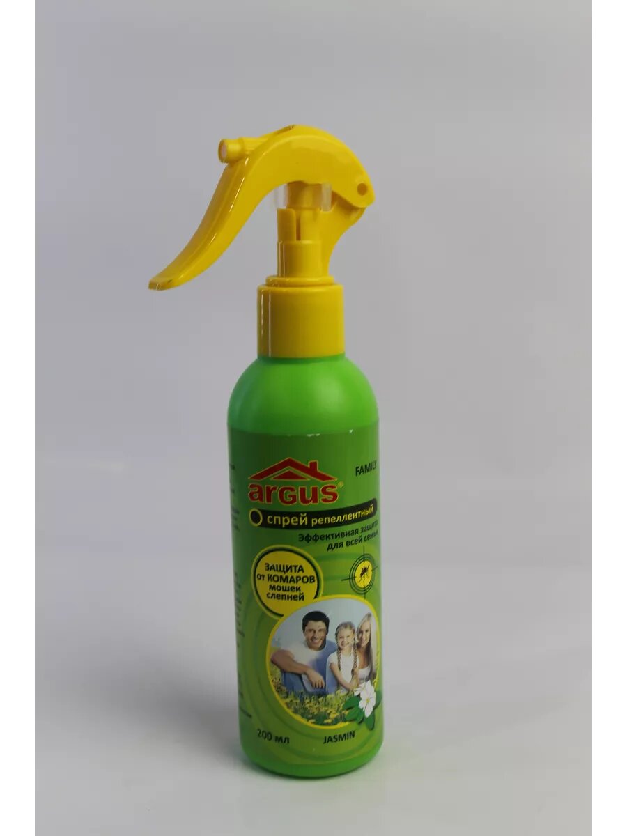 Лосьон ARGUS FAMILY спрей с курком от комаров для детей от 3 лет 200мл