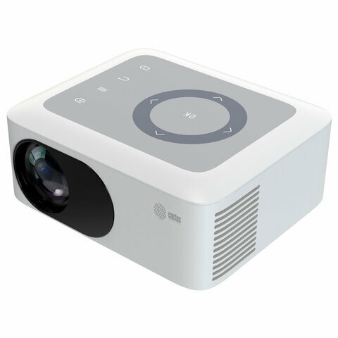 Проектор CACTUS CS-PRE.08WT. WXGA, LCD, 1280x720, 16:9, 1500 лм, 1000:1, 0,5 кг, белый