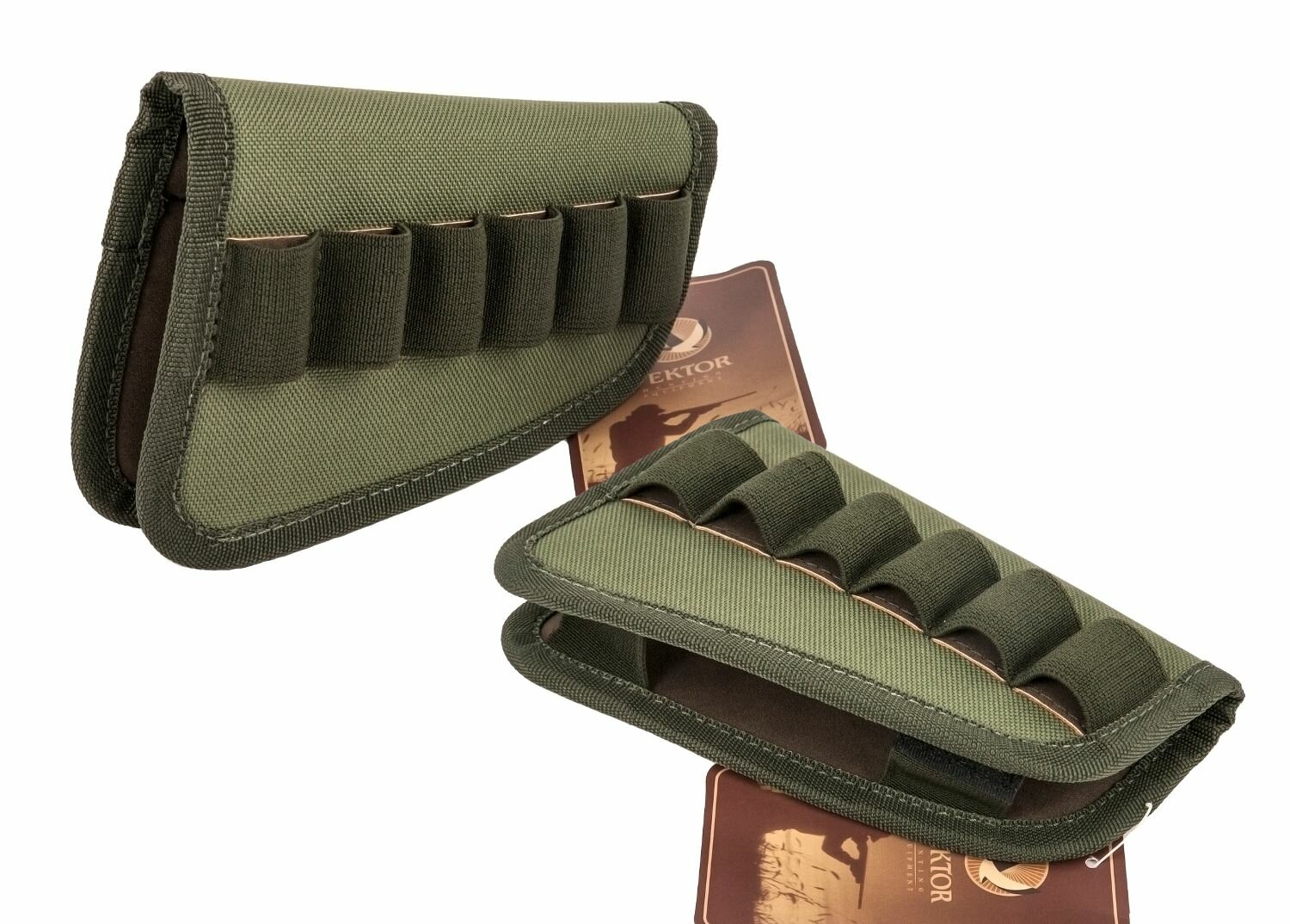 Патронташ на приклад для 6 патронов 12, 16, 20 калибра — фото 1