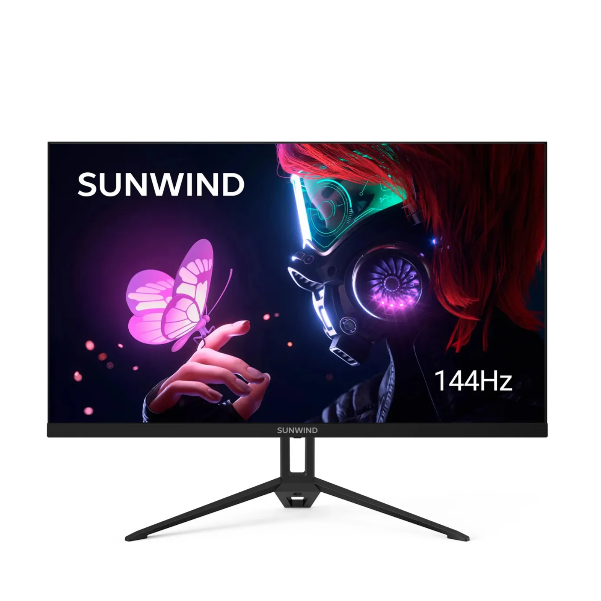 Монитор SunWind SUN-M27BA108, 2560x1440, IPS, 144Гц, 3хHDMI, 1хDP, черный