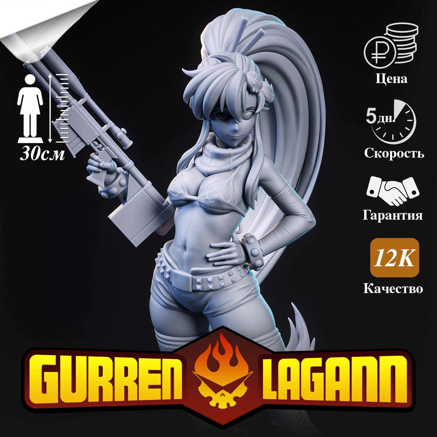 Фигурка Ёко Литтнер (Yoko Littner) из аниме Гуррен Лаганн