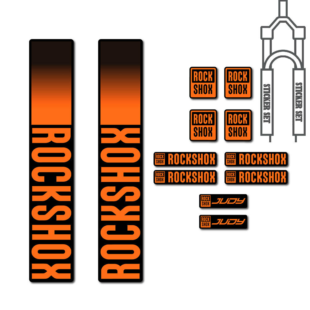 Наклейка LYRIK ROCK-SHOX, для горного велосипеда, передняя вилка, 2018 год