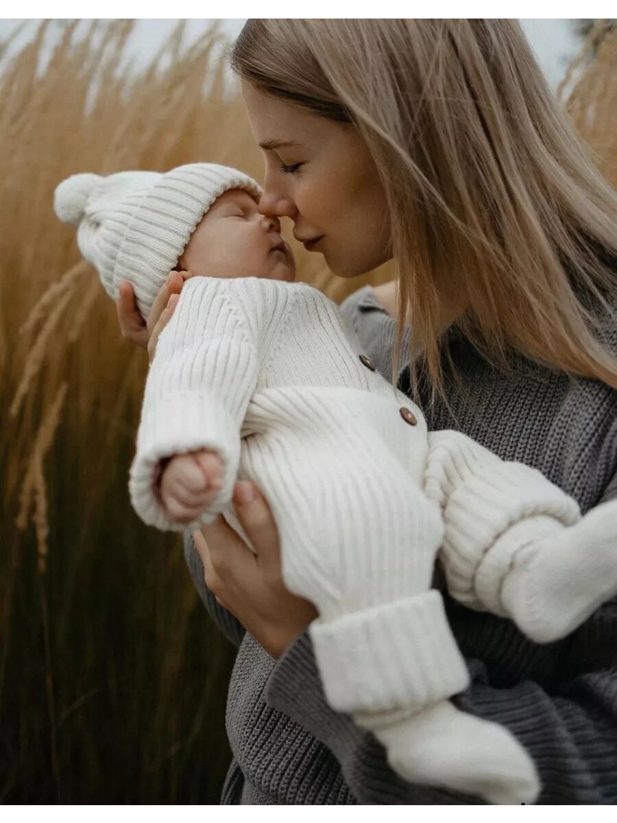 Комбинезон BUNNYPHANT Базовая коллекция, размер 56-68, молочный