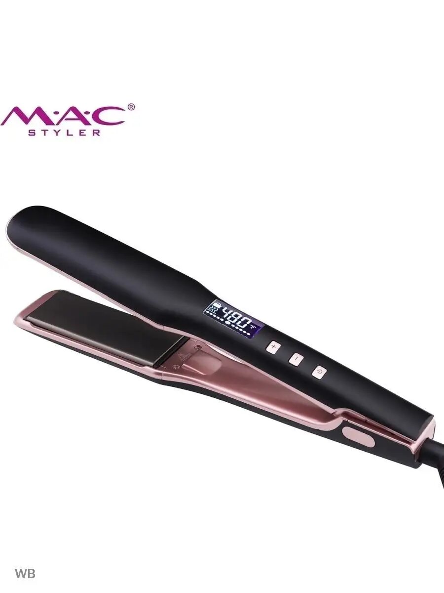 Профессиональный утюжок, выпрямитель для волос MAC Styler MC-5529 , с LCD дисплеем Pink