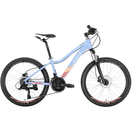 Подростковый велосипед Welt Floxy 1.0 HD 24, год 2022, цвет Фиолетовый подростковый велосипед dewolf sand 24 год 2022 цвет черный белый