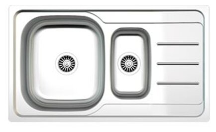 Врезная кухонная мойка Zigmund & Shtain RECHTECK 860D.8 50х86см нержавеющая сталь