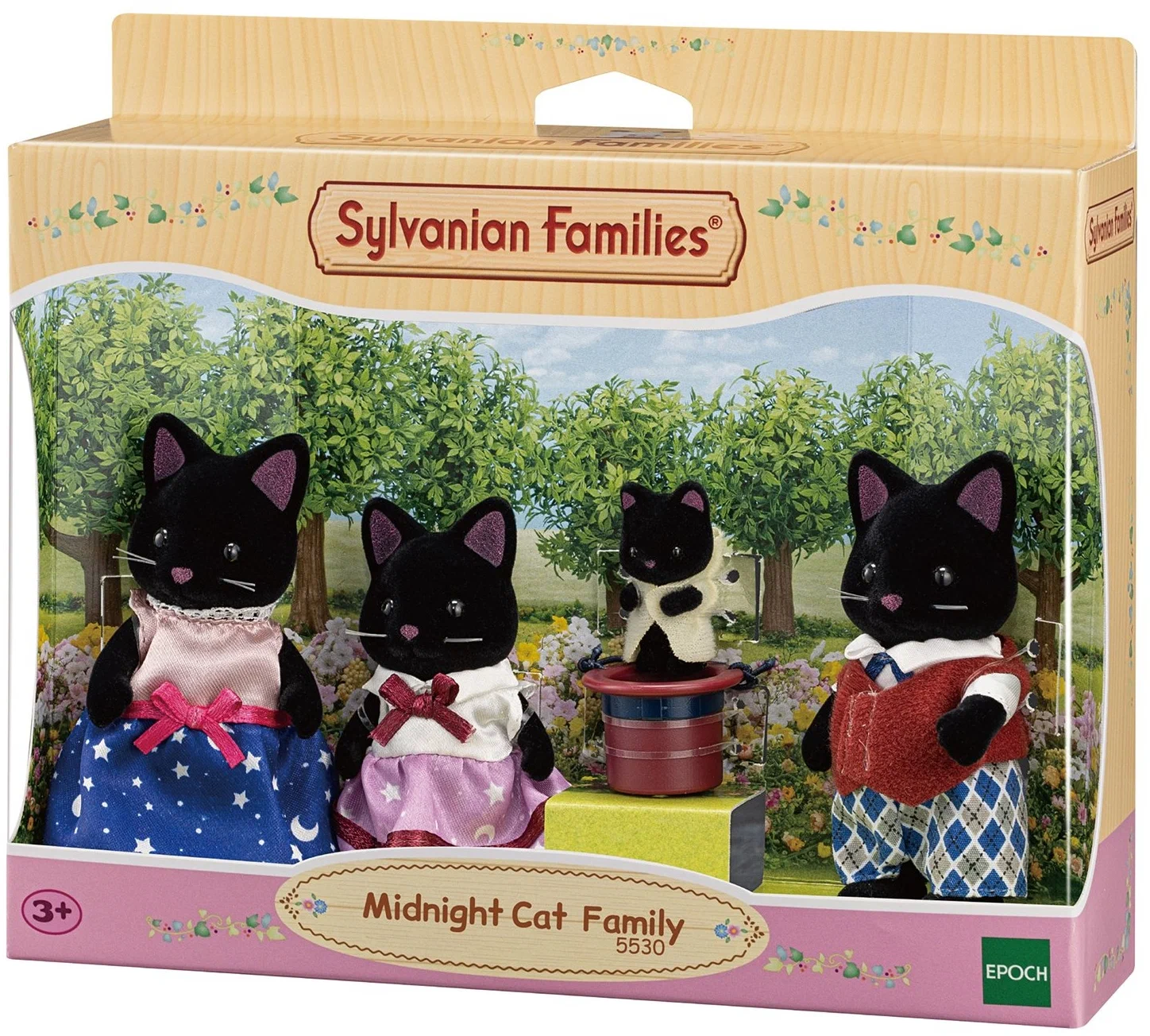 Фигурки Sylvanian Families Семья Черных котов 5530