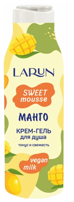 Крем-гель для душа Larun Sweet Mousse Манго 400 мл