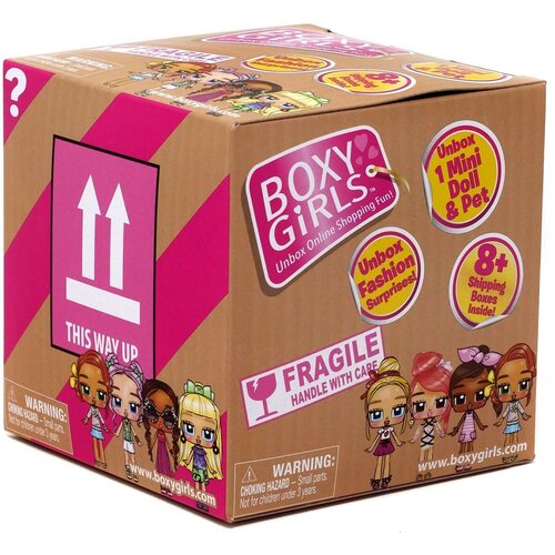 Игровой набор Boxy Girls Мини-бокс, кукла мини с питомцем и аксессуарами