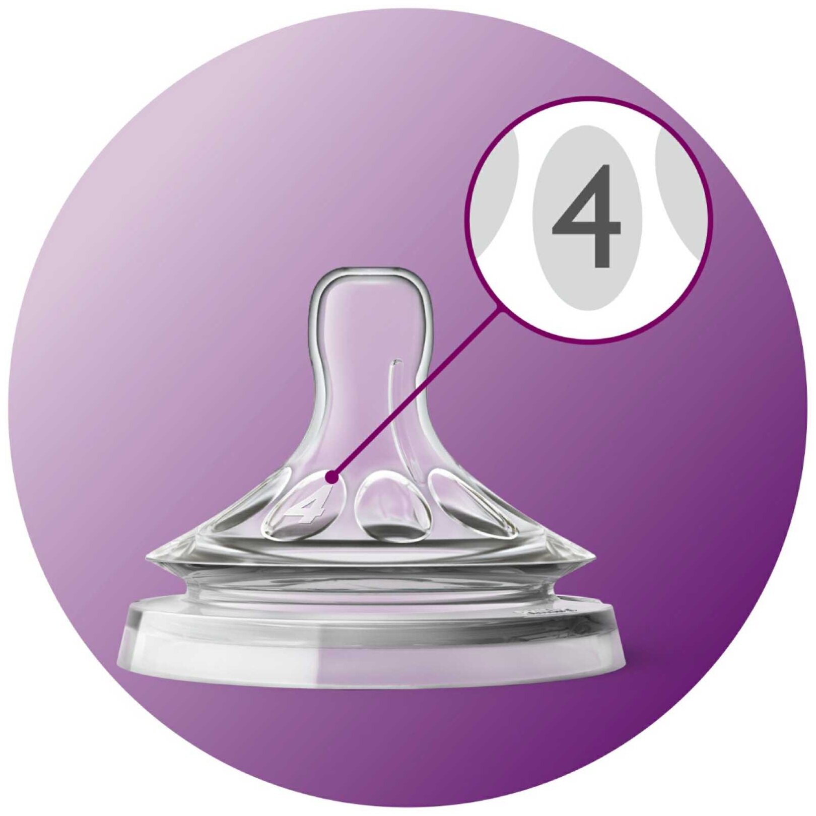 Соска силиконовая Philips Avent Natural, от 6 мес., быстрый поток, 2 шт. (SCF044/27) - фото №4