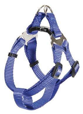 Шлейка для собак Каскад, цвет: синий, ширина 25 мм, обхват груди 70-90 см
