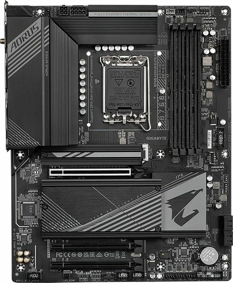 Материнская плата GIGABYTE B760 AORUS ELITE AX, LGA 1700, Intel B760, ATX, Ret