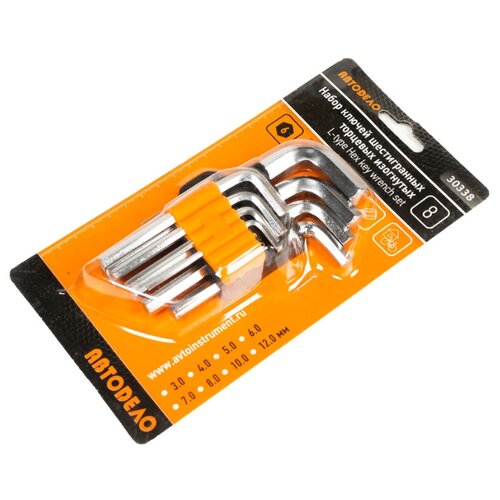 фото Набор шестигранников 8 шт. автодело 3,0-12мм. 30338 автоdело