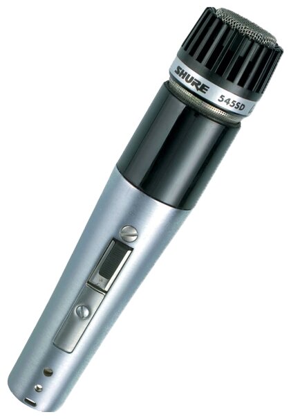 SHURE 545SD-LC Инструментальный динамический микрофон кардиоидный, 50-15000 Гц, переключаемая чувствительность: 17,60 или 1,30 м