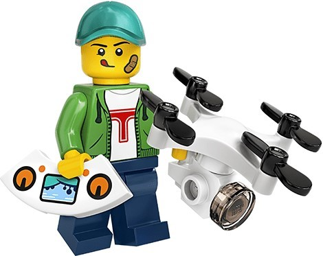 Конструктор LEGO Minifigures Series #20 71027-16 Оператор квадрокоптера / Drone Boy (col20-16)
