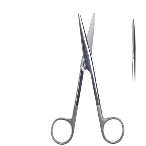 Ножницы хирургические диссекционные Mayo-Stille (Майо Стиля) Super Cut тупоконечные, прямые, 150 мм, Apexmed