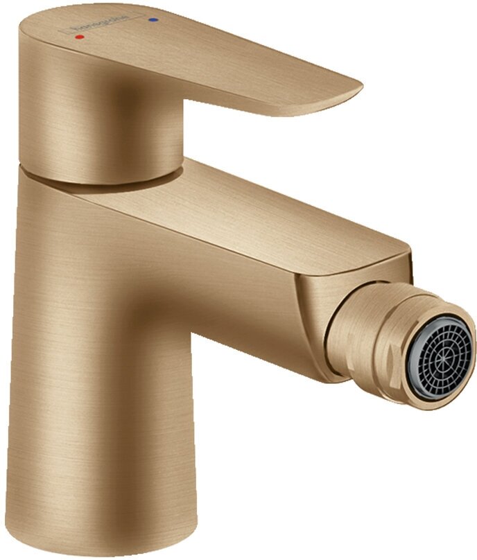 Смеситель для биде, однорычажный, белый, с донным клапаном, Hansgrohe Talis E 71720700 - фотография № 8