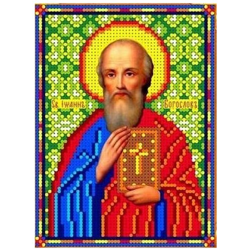 Рисунок на ткани Каролинка Святой Иоанн, 12,5x16,5 см рисунок на ткани каролинка святой пантелеймон 7x9 см
