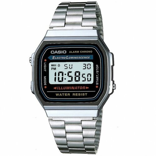 Наручные часы CASIO Collection A-168WA-1, серебряный наручные часы casio a 164wa 1 серебряный
