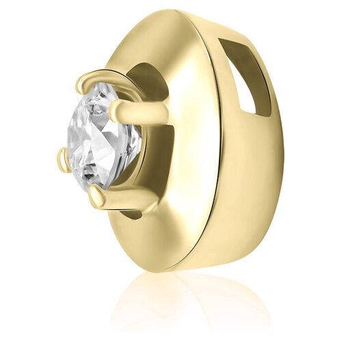 Подвеска 1RBC, желтое золото, 585 проба, бриллиант