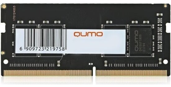 Оперативная память SO-DIMM Qumo 4GB DDR4-2666 (QUM4S-4G2666C19)
