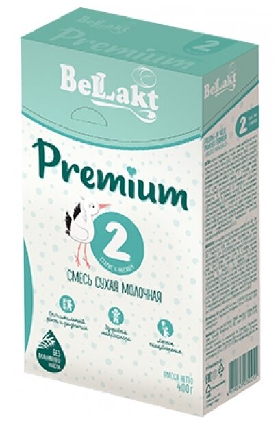 Смесь Беллакт Premium 2, c 6 до 12 месяцев, 400 г