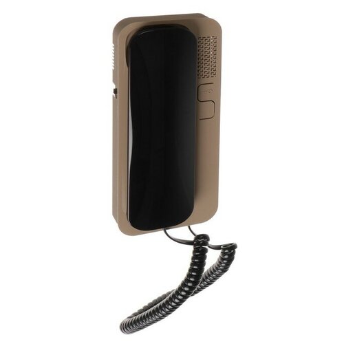 Цифрал Unifon Smart U трубка домофона черно-бежевая (для координатных домофонов CYFRAL, ETLIS, метаком, VIZIT) - бежевая с черной трубкой