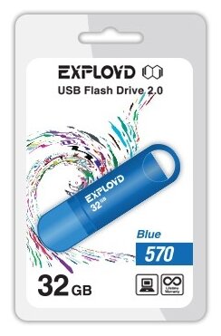 USB 32GB Exployd 570 синий