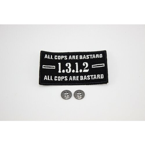 Патч 1.3.1.2 - ACAB + 2 пуговицы acab all cats are beautiful hip hop hipster cartoon print shopping bags girls fashion casual pacakge hand bag