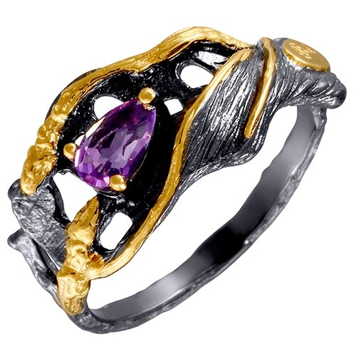 фото Element47 кольцо из серебра 925 пробы с аметистами r01393_ko_am_001_bj, размер 18