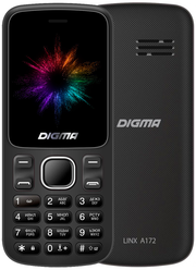 Мобильный телефон Digma A172 Linx LT1070PM 32MB 2Sim 1.77" 128x160, GSM900/1800, microSD max32GB, черный (1402107)