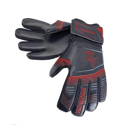 Вратарские перчатки , размер 10, красный, черный