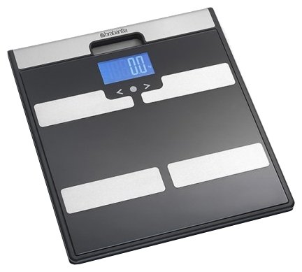 Весы для ванной комнаты с мониторингом веса, BRABANTIA, черные, 481949