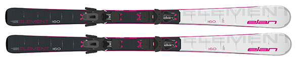 Горные лыжи с креплениями ELAN 2020-21 Element White/Pink LS + ELW 9 Shift (см:144)