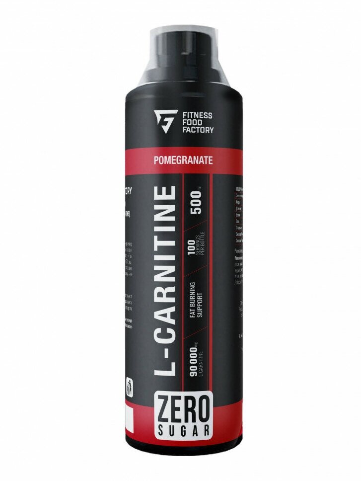 Л-карнитин Fitness Food Factory L-carnitine 90000 мг - 500 мл, гранат